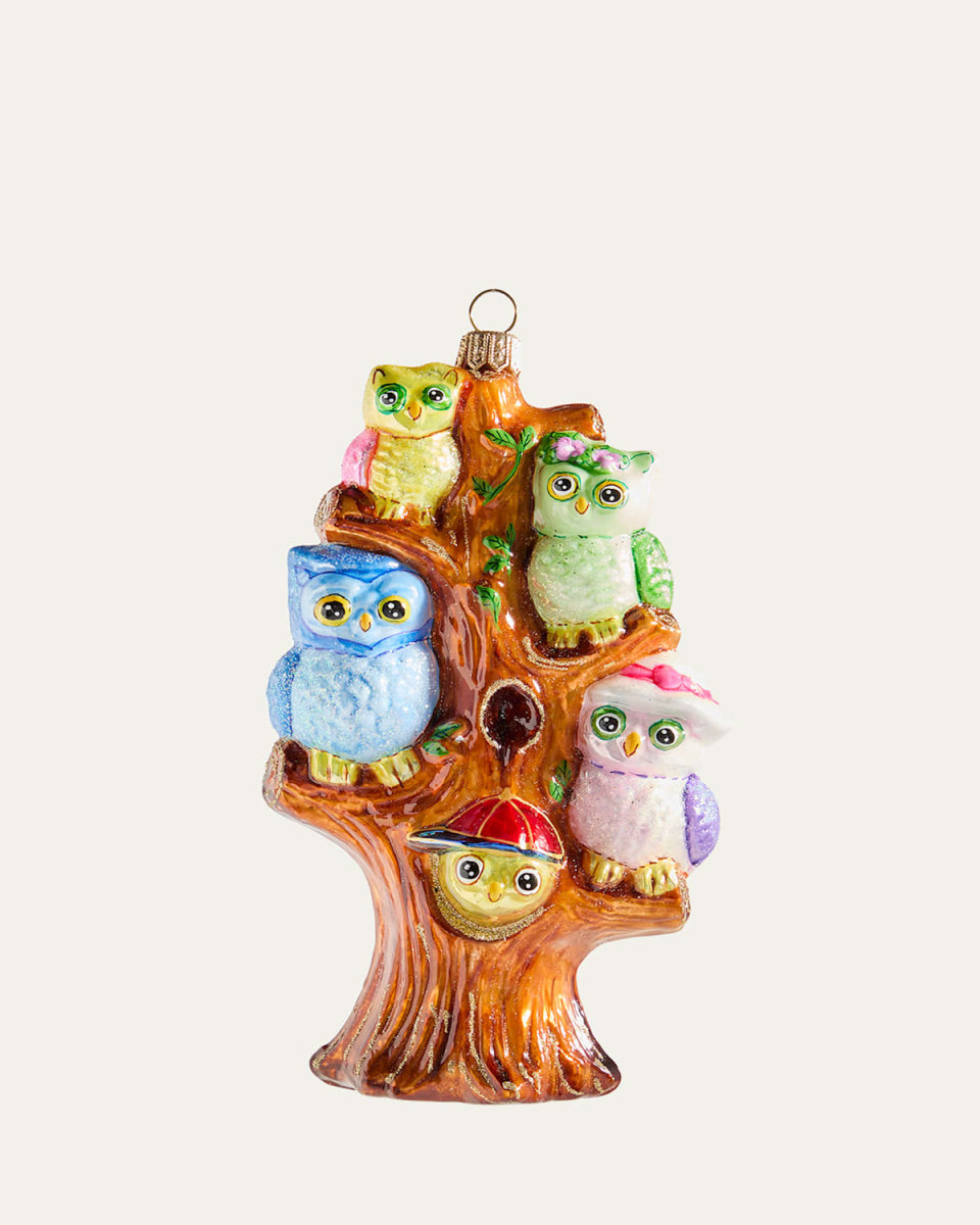 Owls Family Tree Ornament